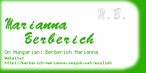 marianna berberich business card